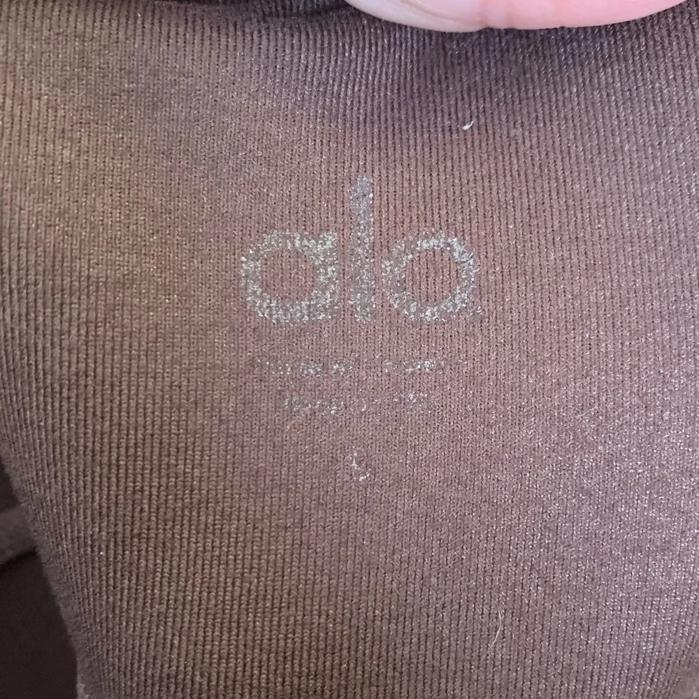 Alo Yoga Brown Goddess Leggings Size Small Smoothing Sweat‎ Wicking Workout Gym